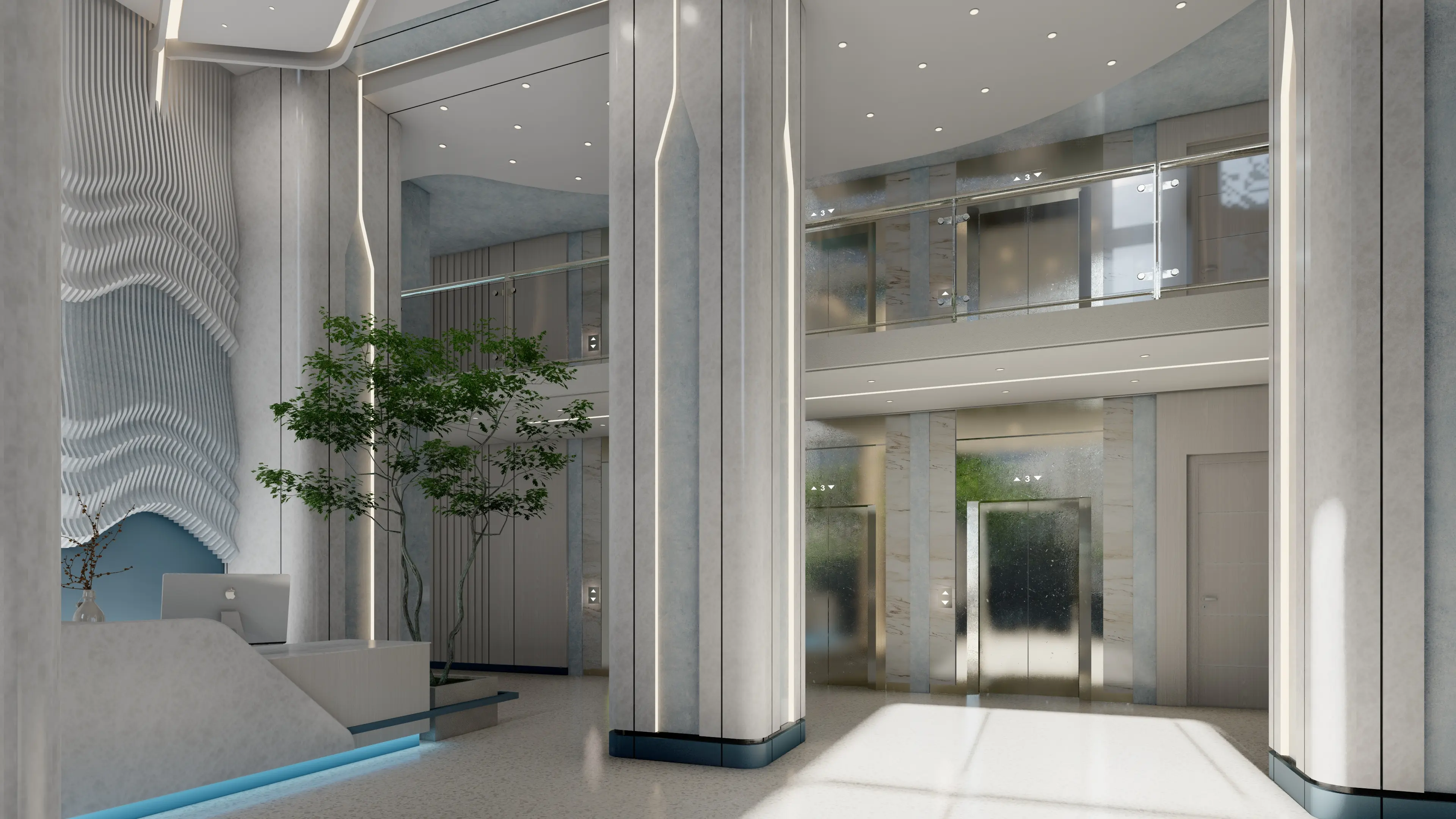 Lobby and drop-off